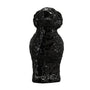 Glass Black Portuguese Water Dog ornament for Christmas tree