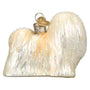 Lhaso Apso Dog Glass ornament for the Christmas tree