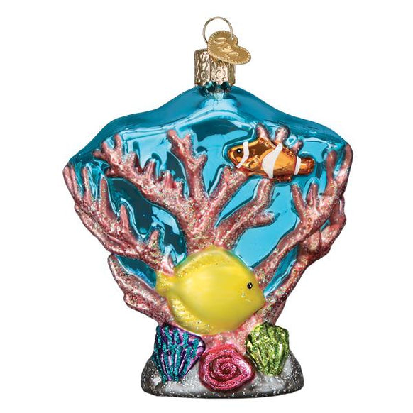 Coral Reef Glass ornament for the Christmas tree