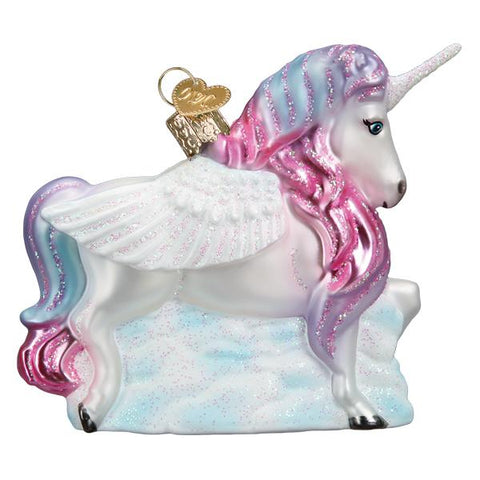 Glass Alicorn Ornament for the Christmas tree