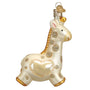 Back of Baby's 1st Christmas Giraffe, Old World Christmas Ornament with Glitter