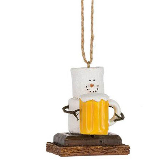 S'mores Beer Mug Christmas Ornament