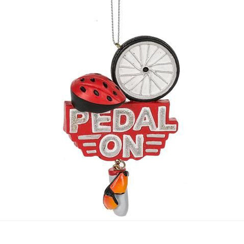 Bicycle "Pedal On" Ornament