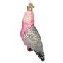 Back of Rose-Breasted Cockatoo, Old World Christmas Ornament Pink and Grey
