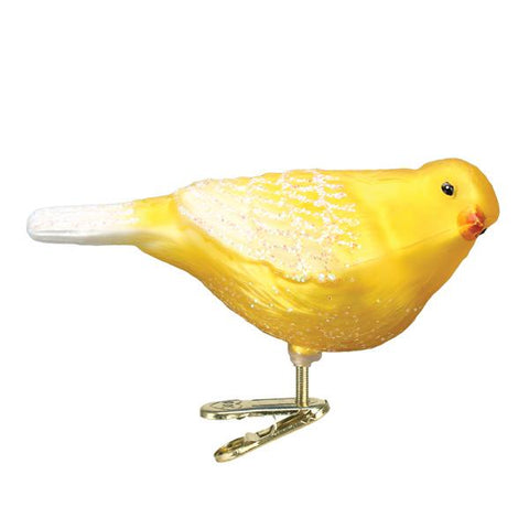 Canary Glass Ornament for the Christmas Tree
