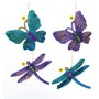 Butterfly or Dragonfly Ornament-Glitter