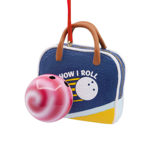 How I Roll Bowling Ball and Bag Ornament
