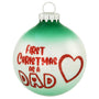 1st Christmas as a Dad Christmas Ornamrnt-1213512
