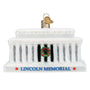 Lincoln Memorial, Old World Christmas Ornament front with wreath