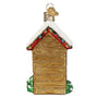 Back of Holiday Outhouse, Old World Christmas Ornament