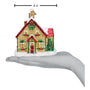 4 inch Christmas decorated Cottage, Old World Christmas Ornament