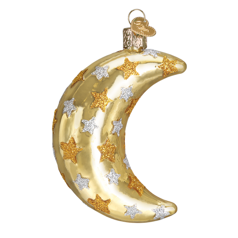 Old World Christmas Glass Moon ornament for your Christmas Tree