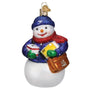 Old World Christmas USPS Mail Carrier Snowman Christmas Tree Ornament