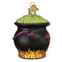 Halloween Cauldron Glass ornament for the Christmas tree