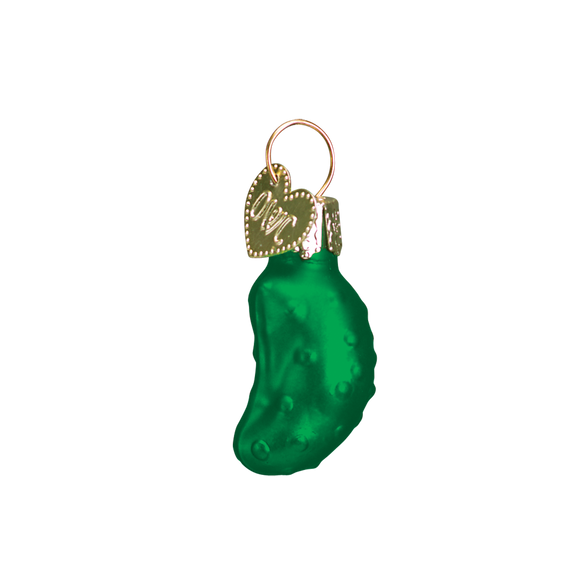 Mini glass pickle Christmas Tree Ornament