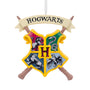 Hogwarts Houses Godric Gryffindor, Salazar Slytherin, Rowena Ravenclaw and Helga Hufflepuff crest ornament 
