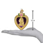 3.5inch Purple Heart, Old World Christmas Ornament