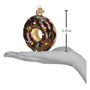3.75 inch Chocolate Sprinkles Donut, Old World Christmas Ornament