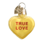 true love yellow conversation heart