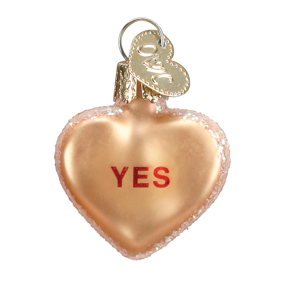 Yes Gold Conversation Heart