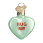 hug me green conversation heart