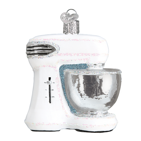 White Stand Mixer Christmas Ornament