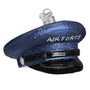 Glass Air Force Hat Christmas Ornament for your tree