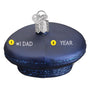 Glass Air Force Hat Christmas Ornament for your tree