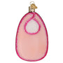 Back of pink bib baby's 1st xmas ornament 