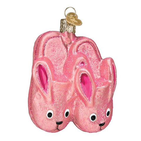 Bunny Slippers Ornament - Old World Christmas