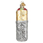 Burrito wrapped in Foil Glass Old World Christmas Ornament