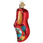 Glass Wooden Clog Christmas tree ornament