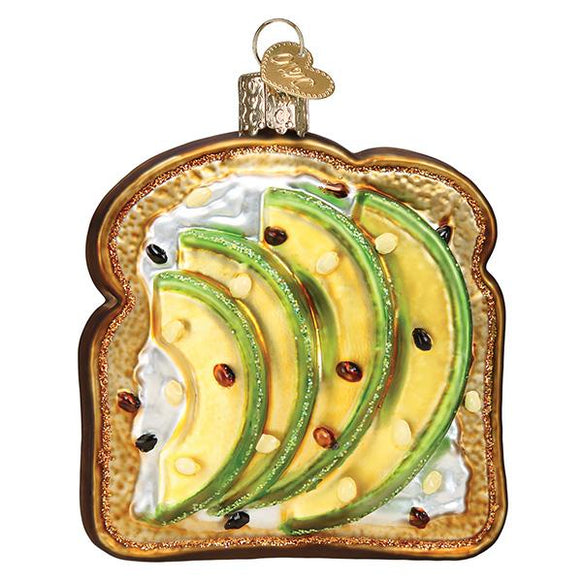 Avocado Toast Ornament - Old World Christmas