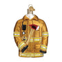 Glass Firefighter's Coat Ornament for your Christmas tree