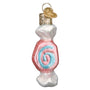 Glass pink and blue alt Water Taffy Christmas Tree Ornament