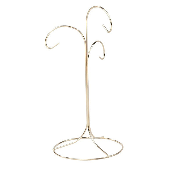 Ornament Stand - Brass 3 Arm Tree