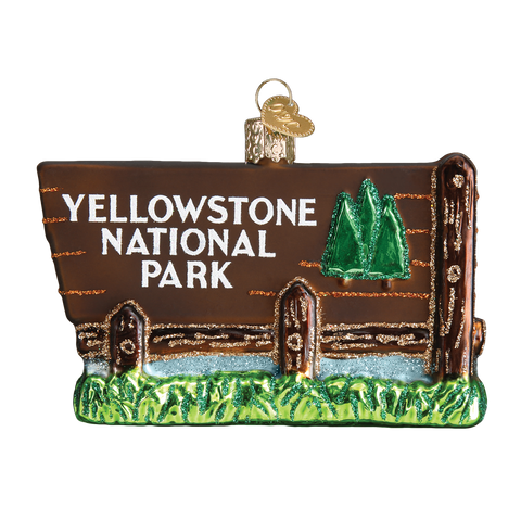 Yellowstone National Park Glass Ornament  36173