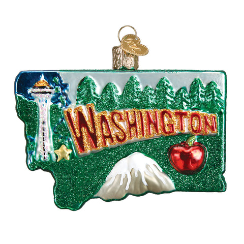 Old World Christmas State Of Washington Ornament  36199