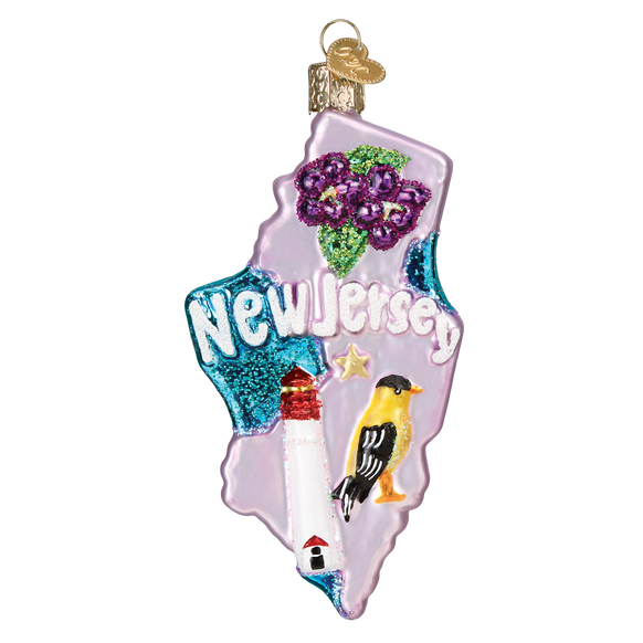 State of New Jersey Christmas Ornament