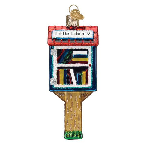 Little Library Glass ornament for the Christmas tree