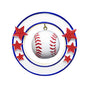 3D Baseball Ornament for the Christmas Tree OR1821