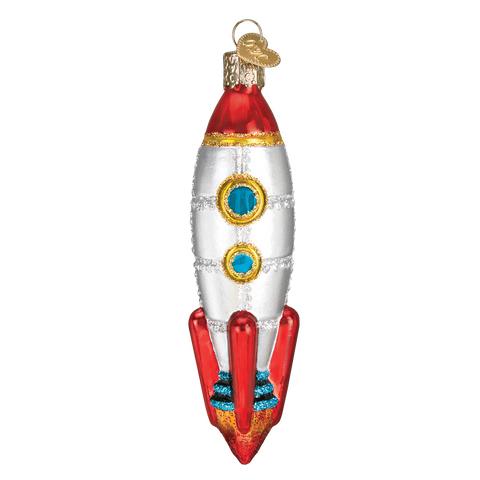 Toy Rocket Ship Ornament - Old World Christmas