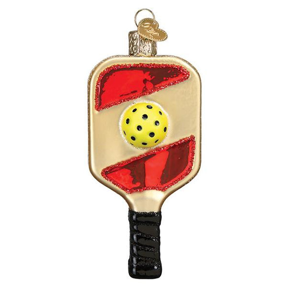 Glass Pickleball Paddle Christmas Ornament for your tree