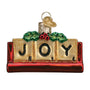 Glass Scrabble Game Ornament for Christmas Tree