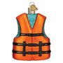 Glass Life Jacket Ornament for the Christmas tree