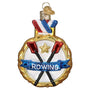 Glass Rowing or Crew Ornament for the Christmas Tree
