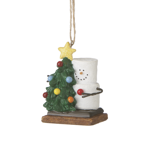 S'more with Christmas Tree Ornament