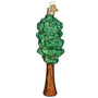 Glass Redwood Tree Ornament for the Christmas Tree