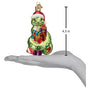 4.5-inch  Santa Snake ornament with presents