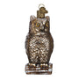 Vintage Wise Old Owl Christmas Ornament Blown Glass Old World Christmas Ornament